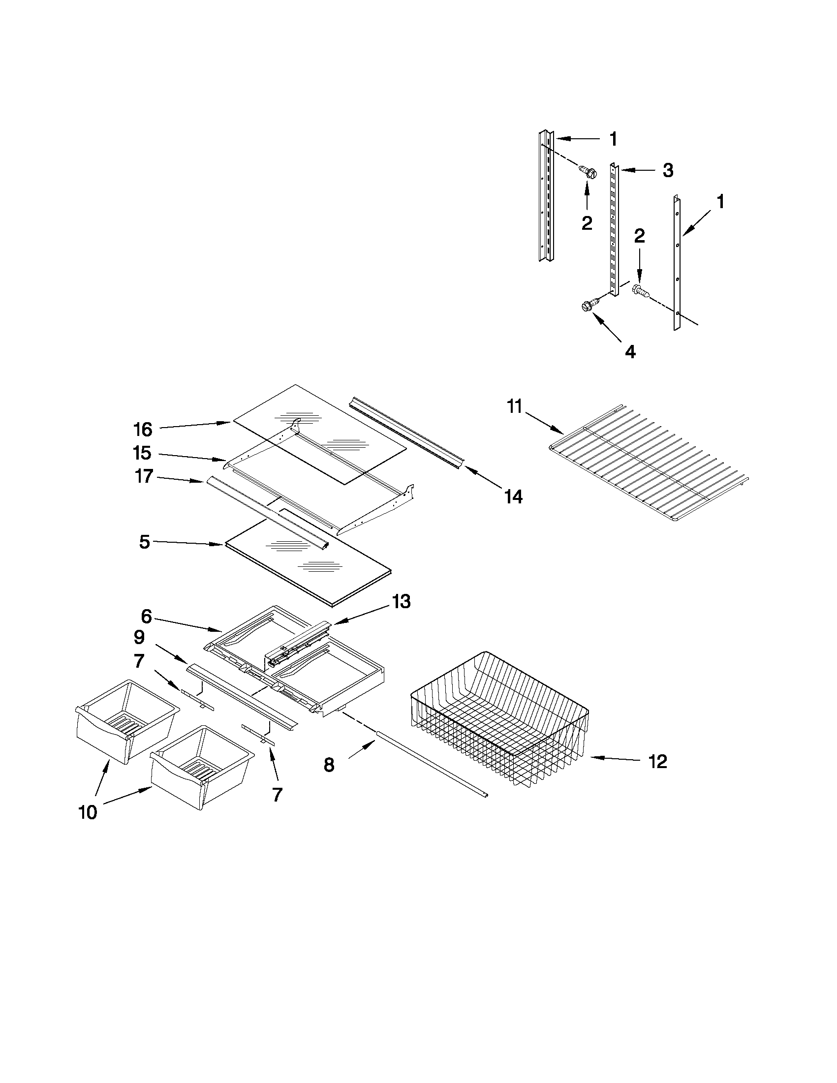 Shelf parts