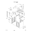 Kenmore 11020022013 top and cabinet parts diagram