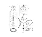 Kenmore 11020022013 basket and tub parts diagram