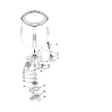 Kenmore 11020022013 gearcase, motor and pump parts diagram