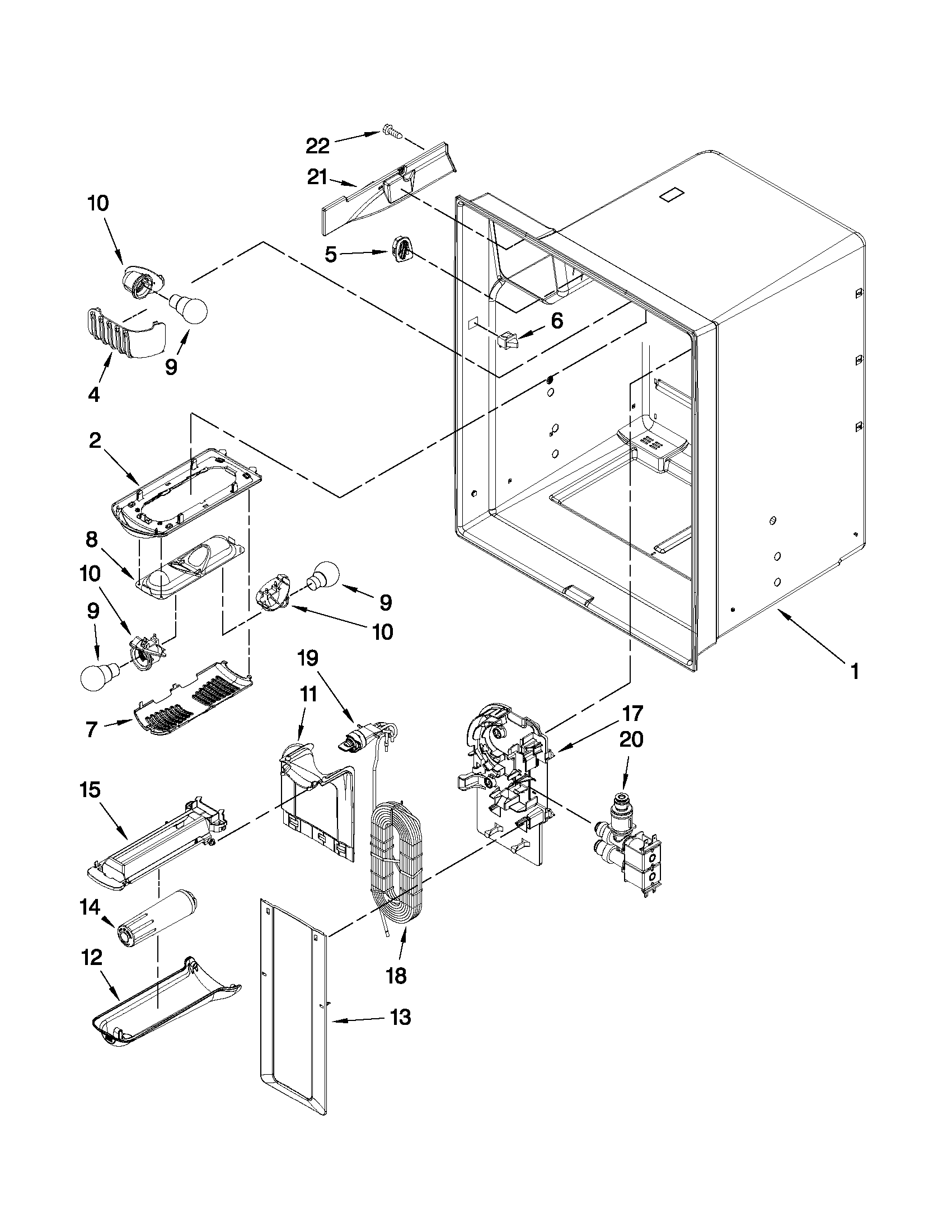 REFRIGERATOR LINER PARTS