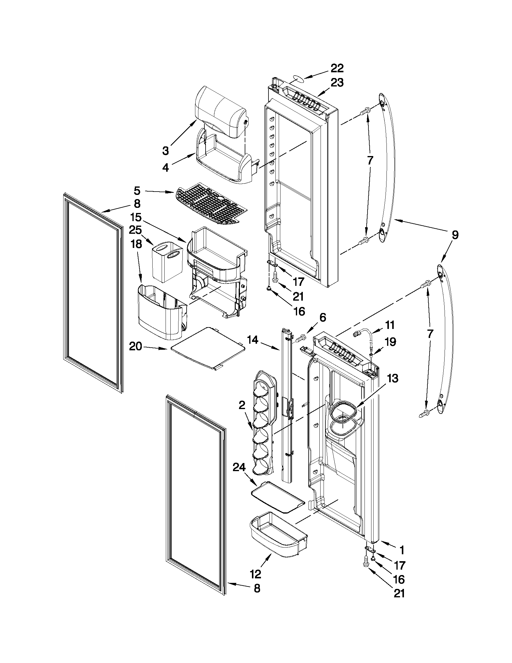 REFRIGERATOR DOOR PARTS