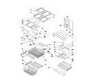 Kenmore 59679523015 shelf parts diagram