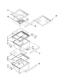 Refrigerator shelf parts