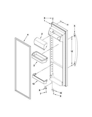 Refrigerator door parts