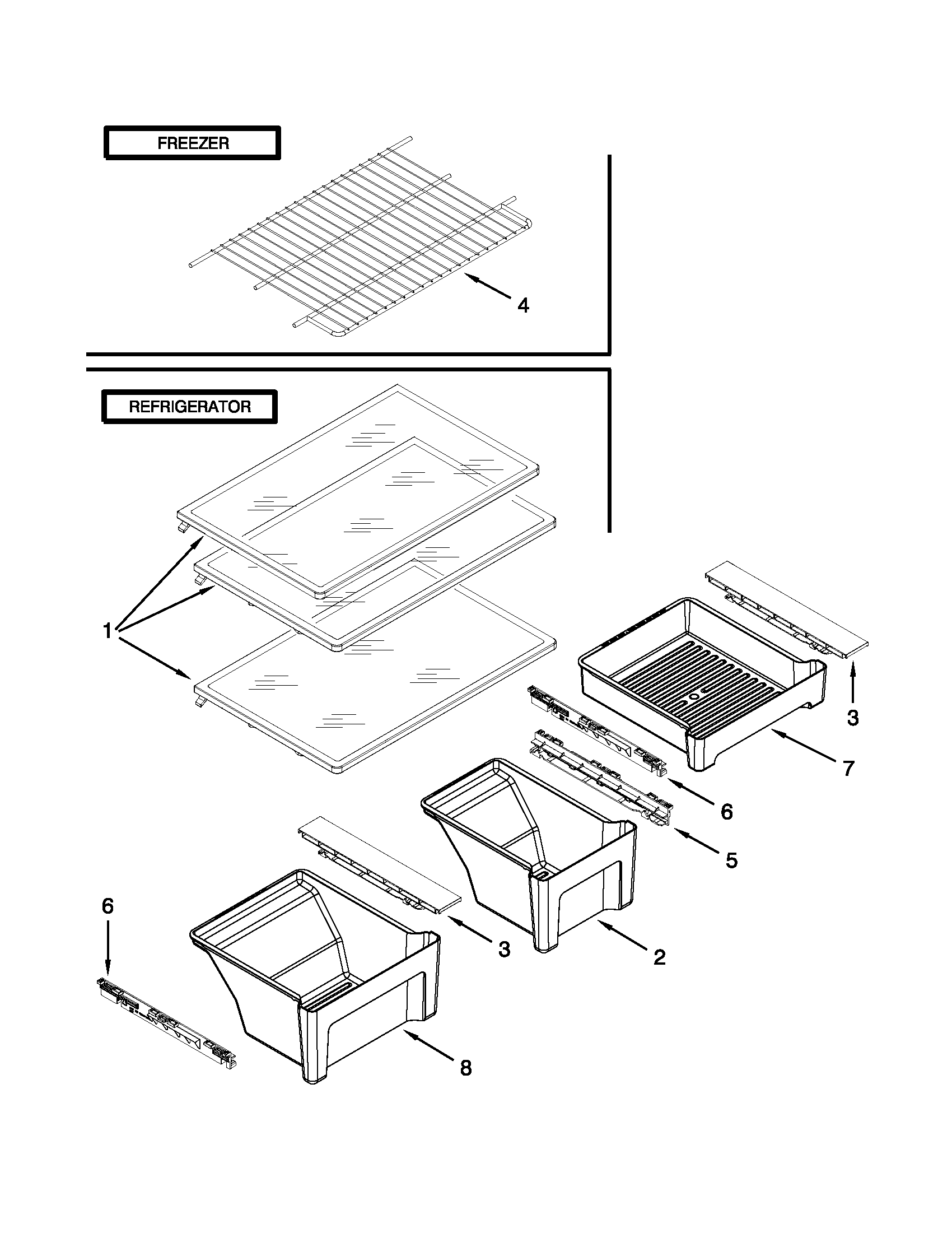 Shelf parts