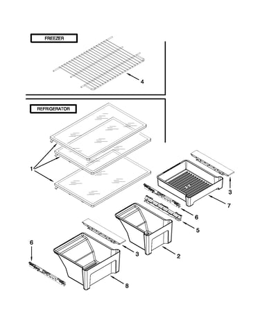 Shelf parts