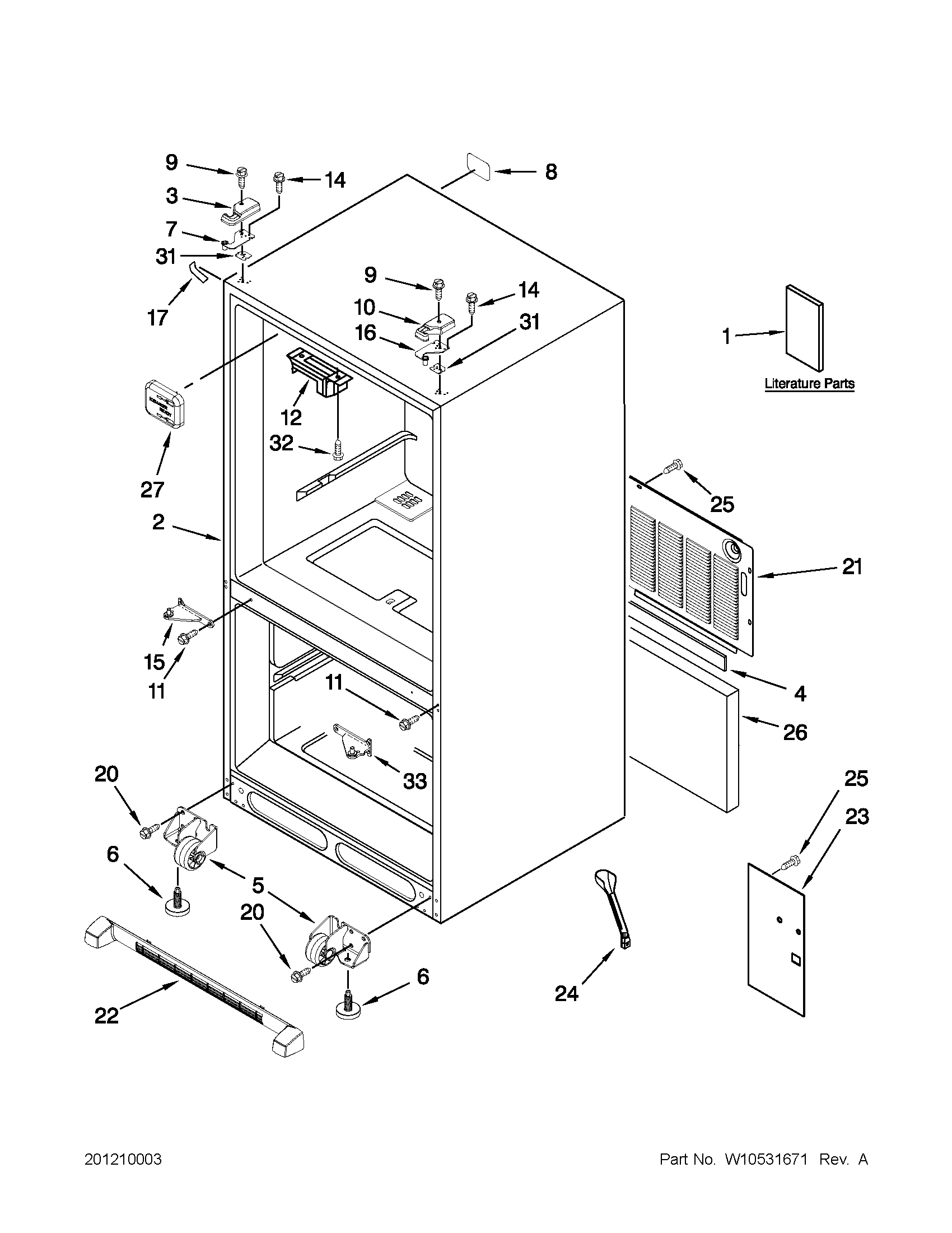Cabinet parts