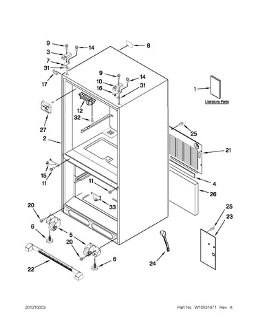 Cabinet parts