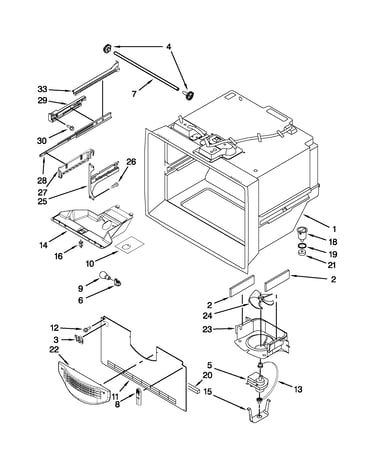 Freezer liner parts