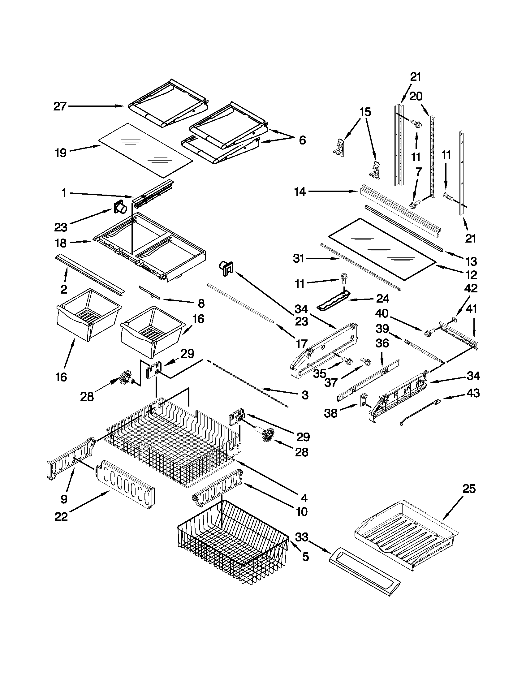 Shelf parts