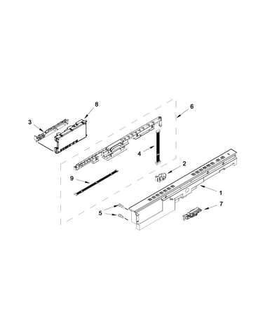Control panel and latch parts