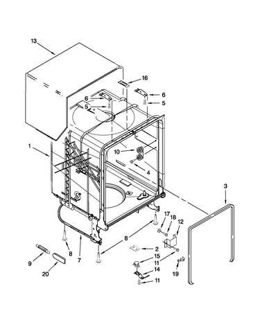 Tub and frame parts