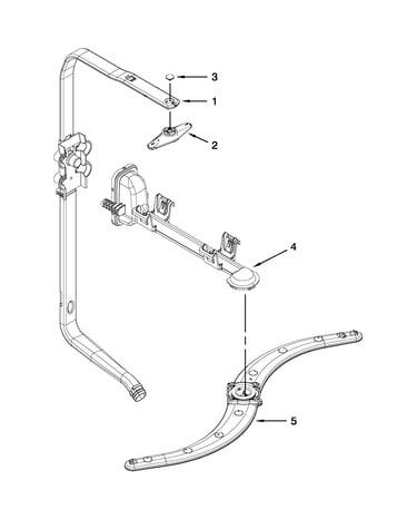 Upper wash and rinse parts
