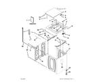 Kenmore 11021182013 top and cabinet parts diagram