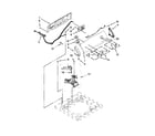 Kenmore 1105072011 controls and water inlet parts diagram
