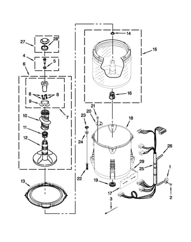 Basket and tub parts