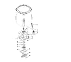 Kenmore 11021102013 gearcase, motor and pump parts diagram