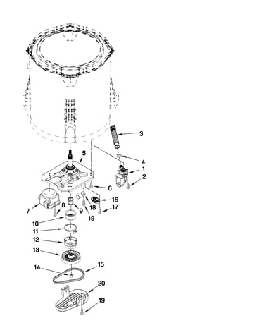 Gearcase, motor and pump parts