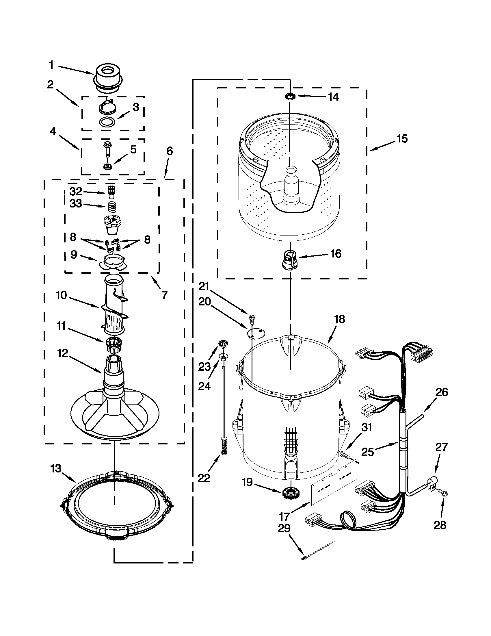 BASKET AND TUB PARTS