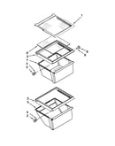 Refrigerator shelf parts