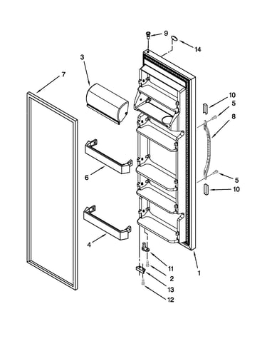 Refrigerator door