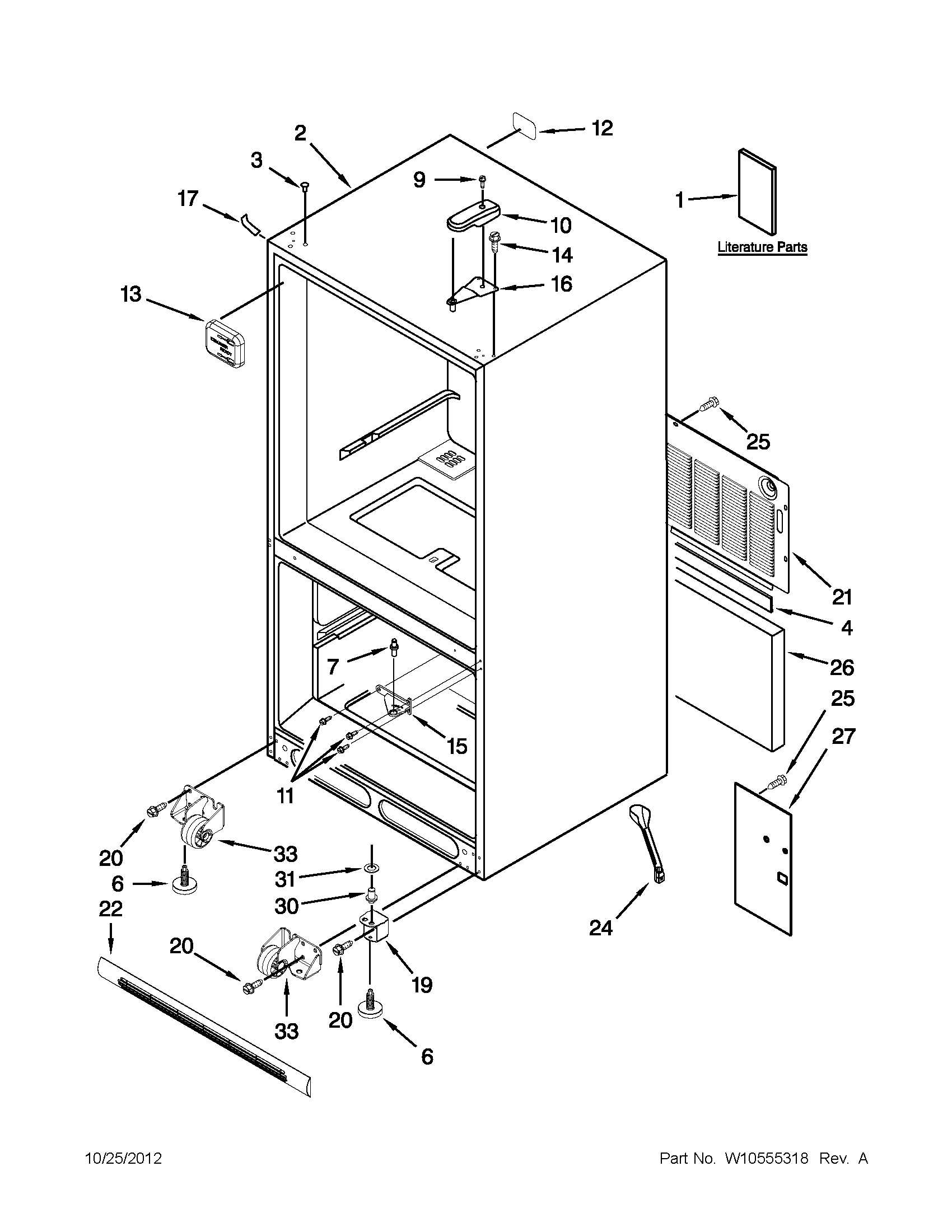 Cabinet parts