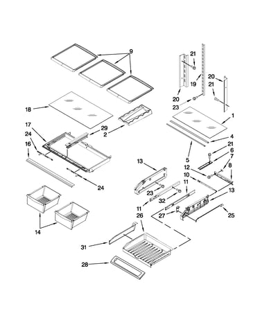 Shelf parts