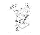 Kenmore 11060022011 top and console parts diagram