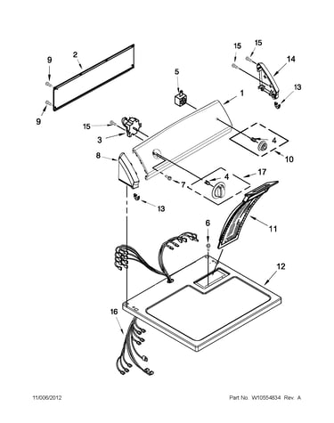 Top and console parts