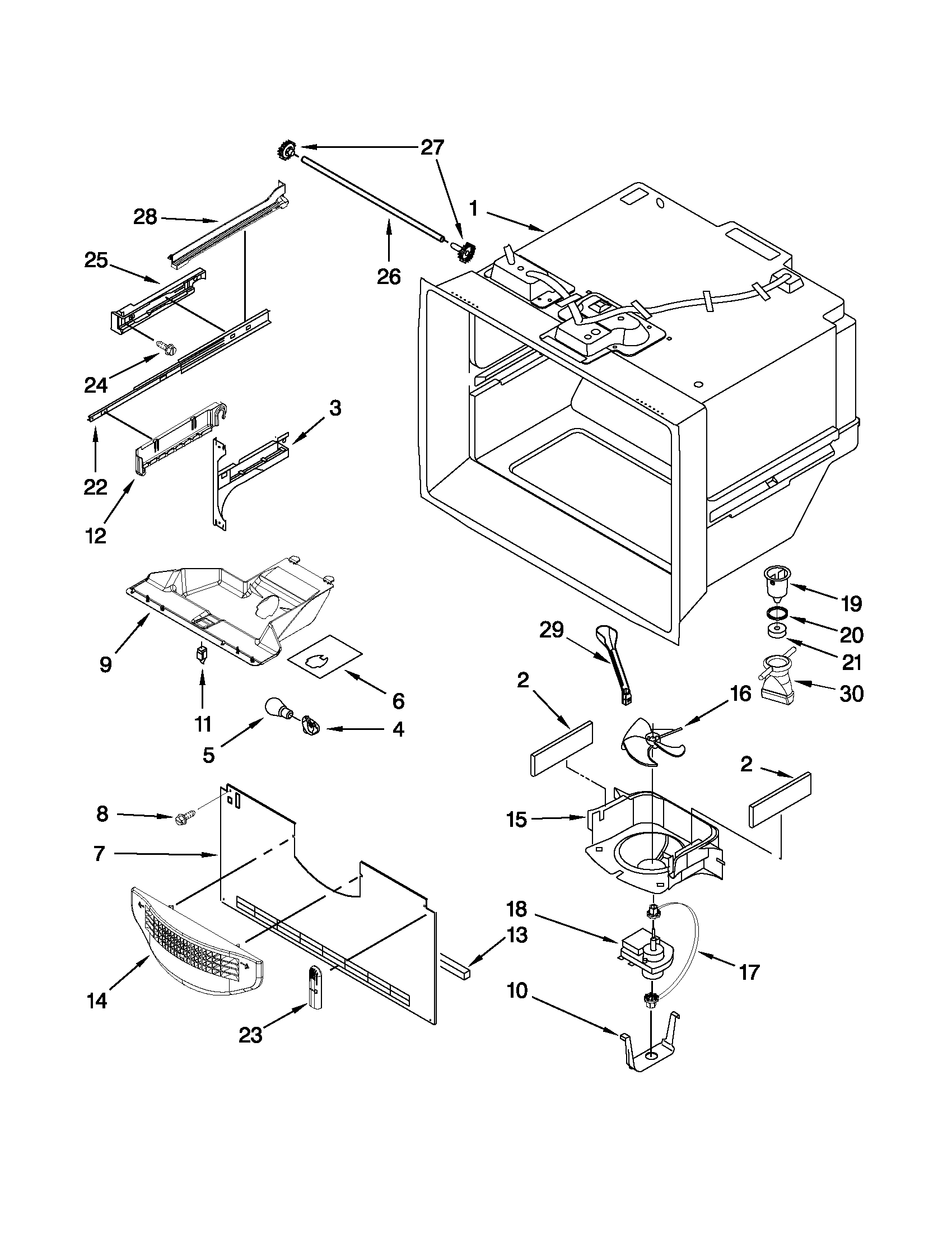 FREEZER LINER PARTS