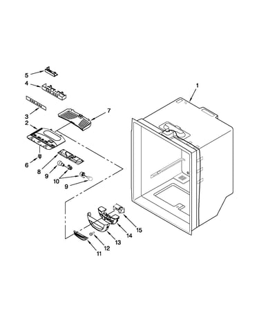 Refrigerator liner parts