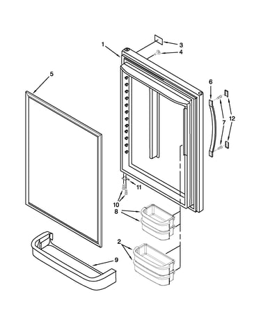 Refrigerator door