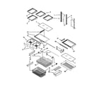 Kenmore 59669989013 shelf parts diagram