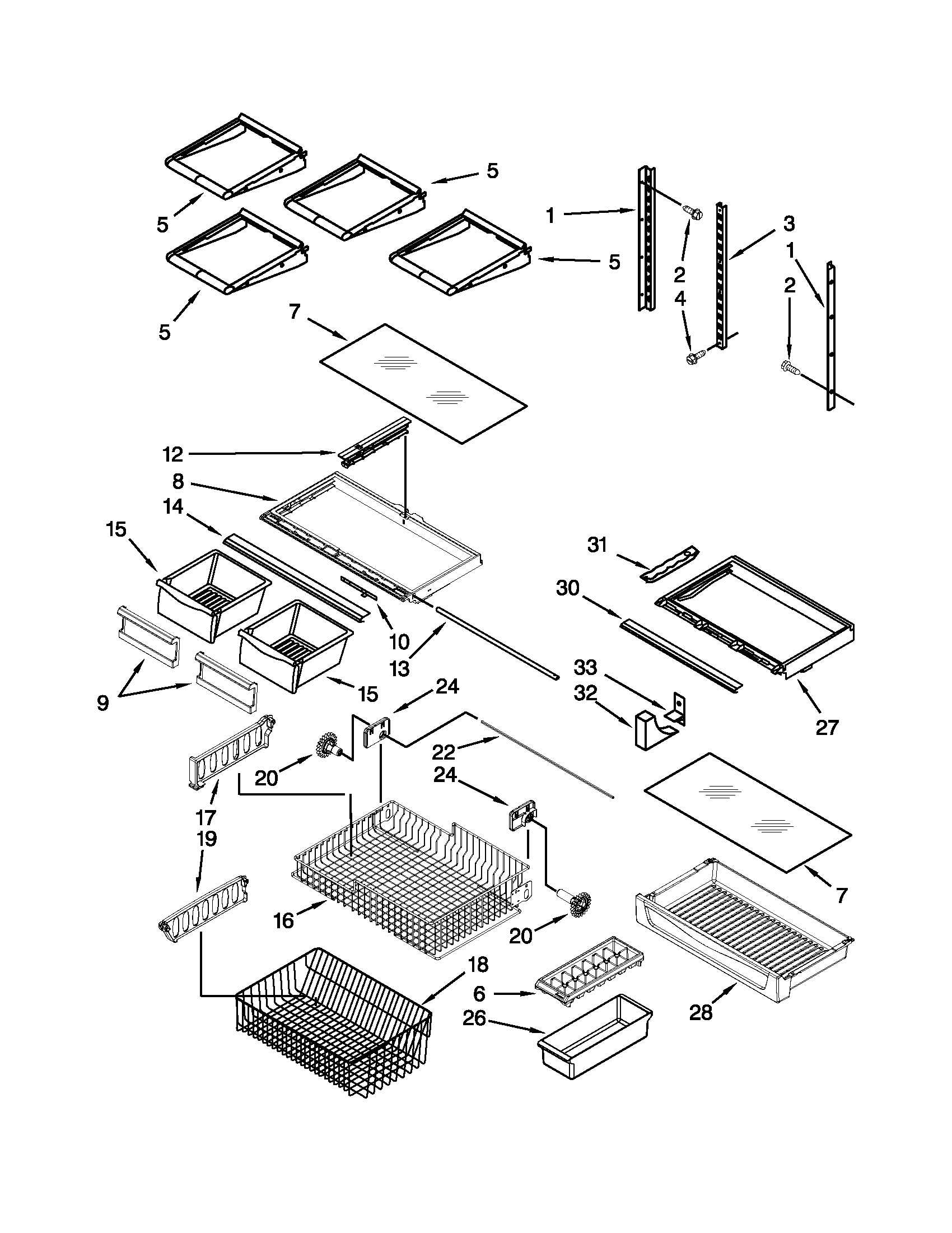 Shelf parts