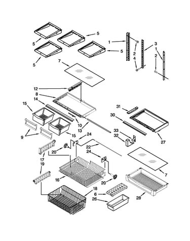 Shelf parts