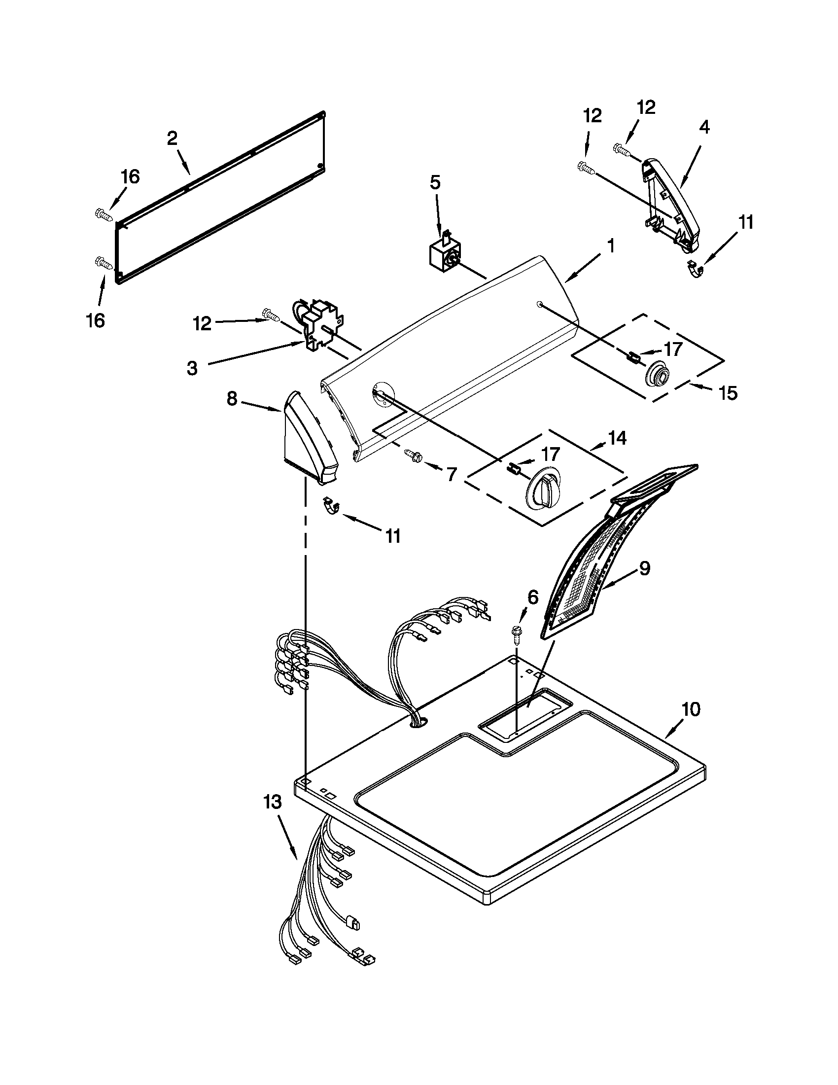 TOP AND CONSOLE PARTS