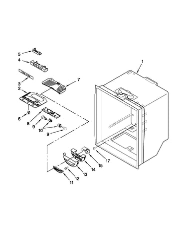 Refrigerator liner parts
