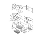 Kenmore 59669283013 shelf parts diagram