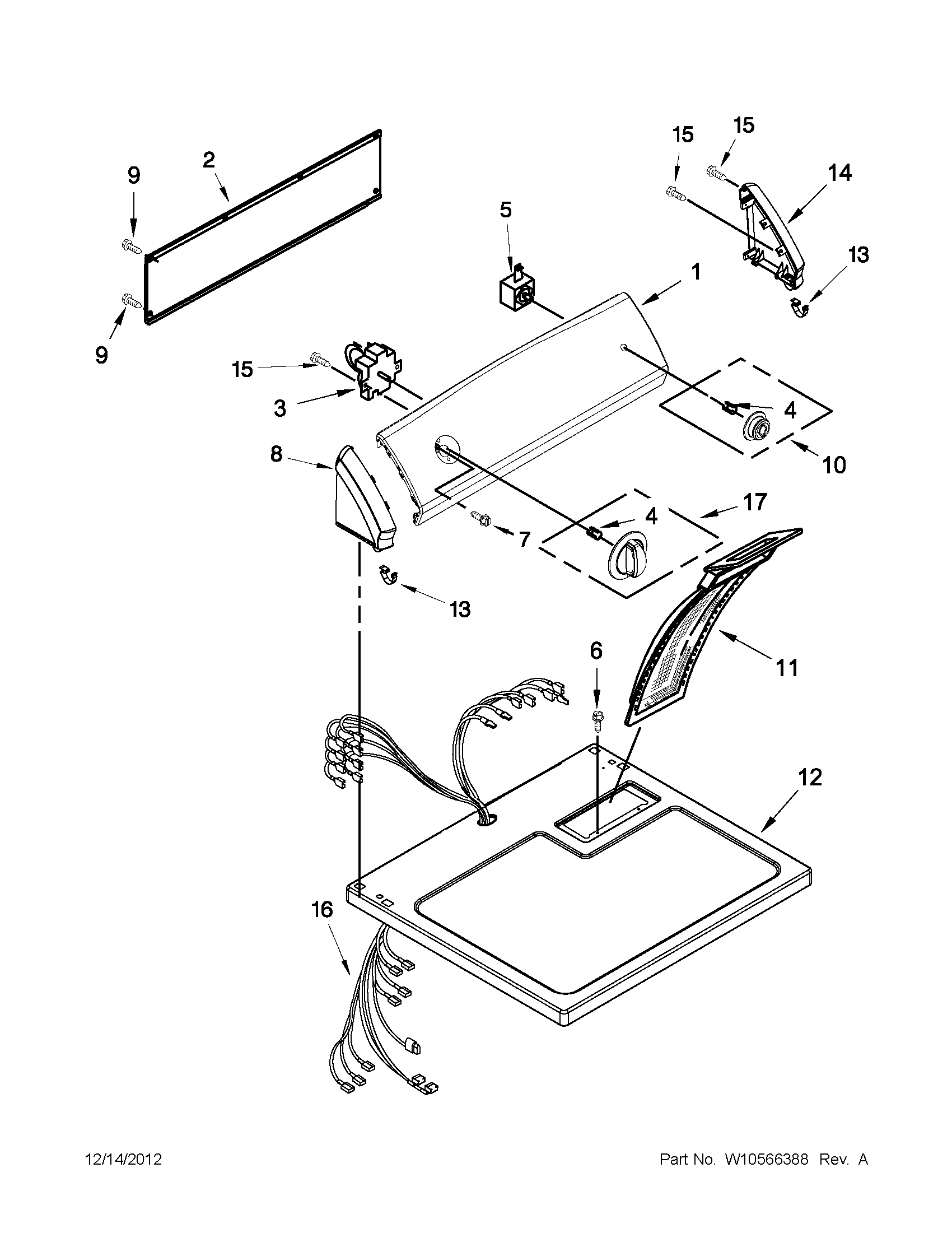 TOP AND CONSOLE PARTS