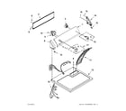 Kenmore 110C60022011 top and console parts diagram
