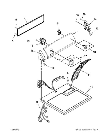 Top and console parts