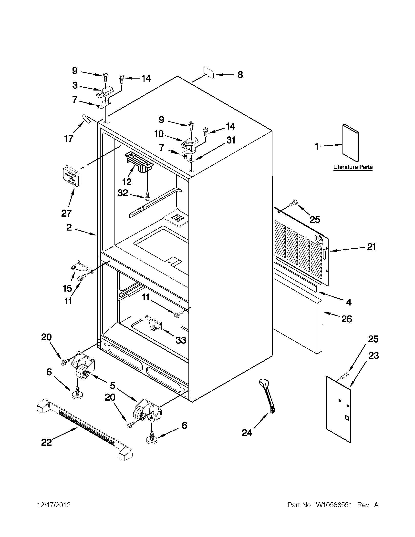 Cabinet parts