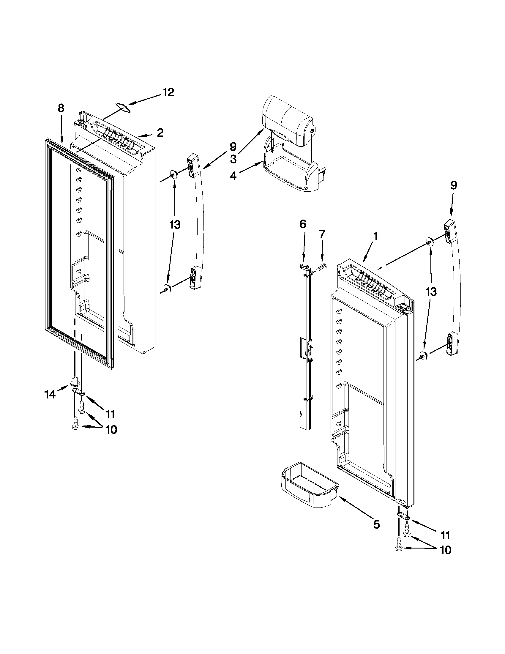 Refrigerator door