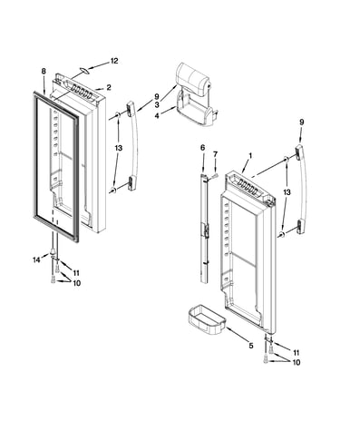 Refrigerator door