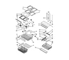 Kenmore 59679532018 shelf parts diagram