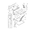 Kenmore 110C73512201 top and console parts diagram