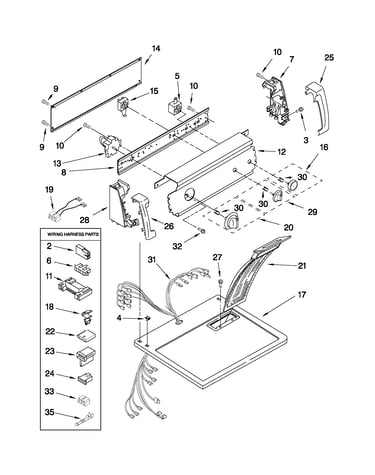 Top and console parts