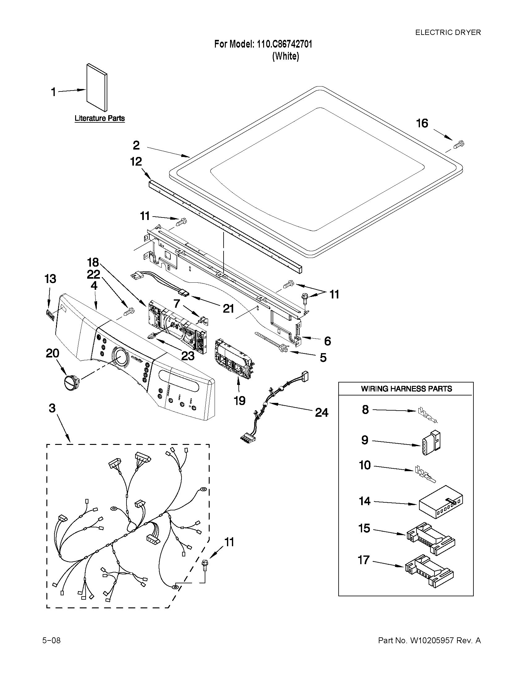 Page - 2 Official Sears Canada 110C86742701 dryer parts | Sears PartsDirect