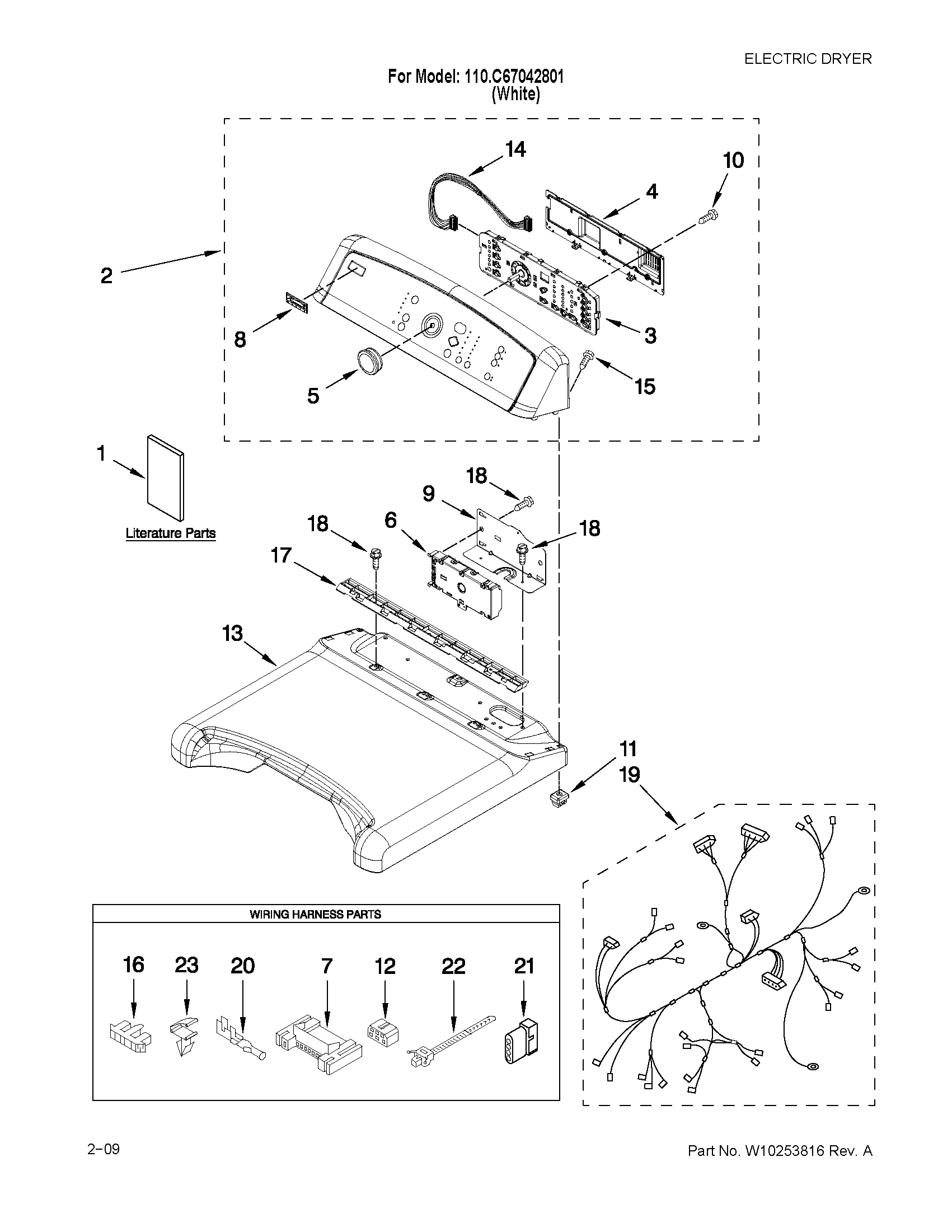 Top and console parts